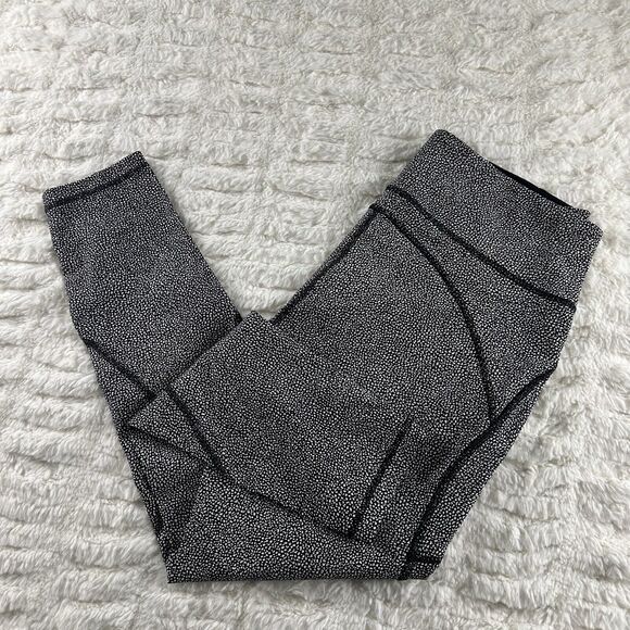 Lululemon Invigorate 7/8 Tight‎ 10 Black White Chakra Print Luxtreme Zip Pocket - Picture 12 of 13